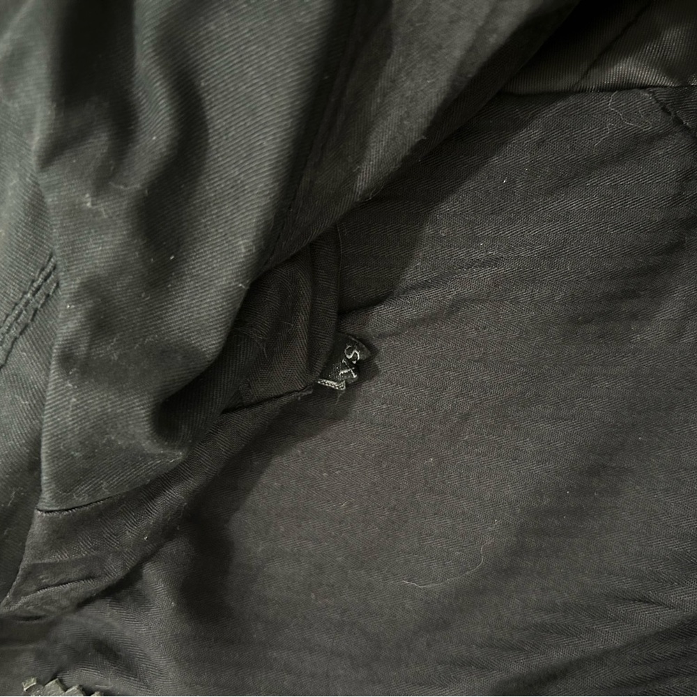 Diesel Black Leather Sleeved Moto Jacket - Picture 4 of 4